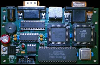 An assembled VT6 PC board.